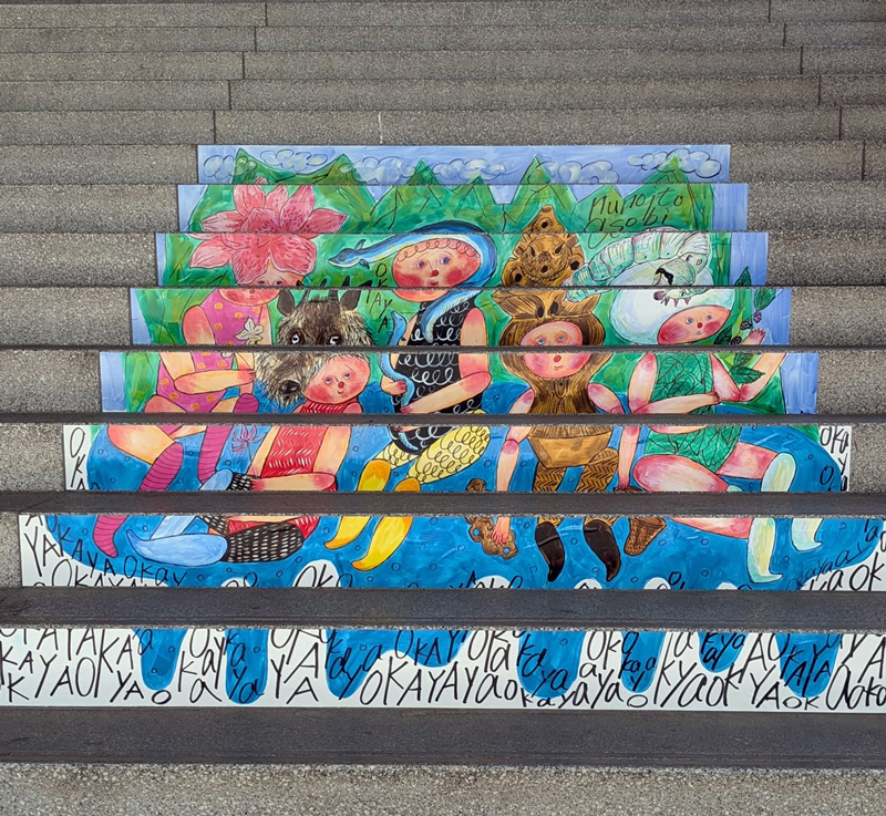 ハシノウエ市 × 階段アート