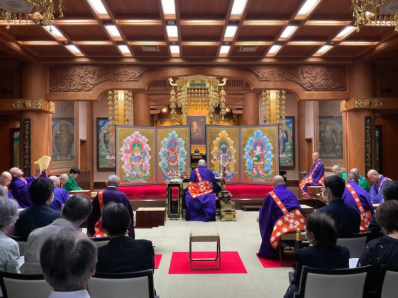 新作仏画開眼法要「十一面千手千眼観世音菩薩」